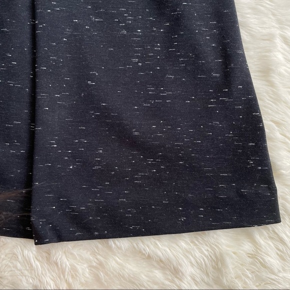 Madewell Dress Gia Fit and Flare Long Sleeve Black Marled Concept 2 - Picture 8 of 14